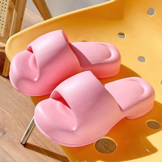 DÉP LÊ CAO GÓT NHỰA EVA ĐẾ 5CM , MÀU TRƠN THỜI TRANG MÙA HÈ 2023