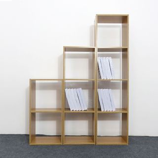 Kệ Để Sách Tổ Ong 2 Tầng 60x30x20cm - Kệ Đựng Sách Vở Đa Năng Lắp Ghép Tiện Dụng, Kệ Sách Vở Để Bàn Mini Màu
