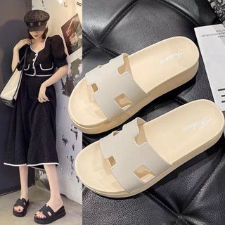 DÉP KIỂU NỮ HÌNH CHỮ H ĐẾ CAO 5CM HÀNG LOẠI 1 SIÊU ÊM LÊN CHÂN SANG CHẢNH