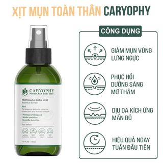 Xịt Xóa Mụn Lưng Caryophy Portulaca 150ml Chính Hãng