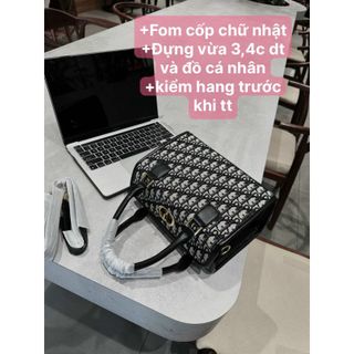 TÚI XÁCH CÔNG SỞ DI0 THỔ CẨM DÁNG HỘP SIZE 24 KÈM DÂY ĐEO SANG XỊN WH624 - WINNIE HOUSE