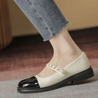 GIÀY MARRY JANES ĐẾ BẰNG, QUAI XÍCH NGỌC CỰC SANG CHẢNH