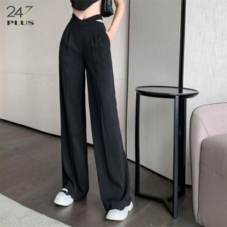 QUẦN ỐNG RỘNG CẠP CAO DÂY EO TÔN DÁNG SÀNH ĐIỆU M67