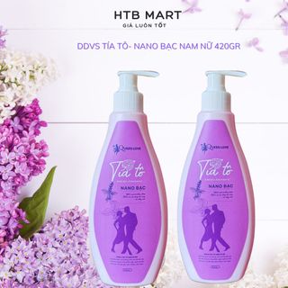 Dung dịch vệ sinh nam nữ trầu không, tía tô, nano bạc queen love  420gr