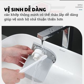 Bộ nhả kem đánh răng thông minh, kệ treo dụng cụ nhà tắm tích hợp với bộ nhả kem tự động kèm 1 khe đựng cốc nước