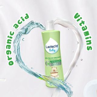 Sữa Tắm Gội Trẻ Em Lactacyd Baby Extra Milky Ngừa Rôm Sảy Cho Bé