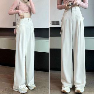 22 - QUẦN  ỐNG RỘNG TÚI VUÔNG CƠI TRƯỚC DÂY NƠ CÁCH ĐIỆU 2 HÔNG SIÊU HOT M63