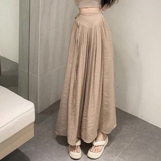 835 - QUẦN ỐNG RỘNG CHẤT VẢI ĐŨI , LƯNG CAO DÂY THẮT NƠ MỀM MẠI