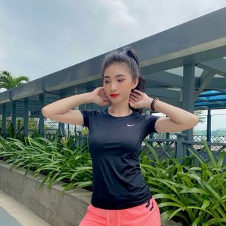 Áo nữ viền tay cổ kiểu , áo thể thao nữ