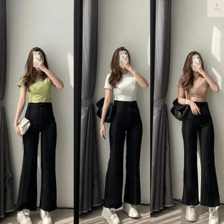 65 - QUẦN TÂY ỐNG LOE CẠP TO 2 KHUY DÁNG DÀI , QUẦN TÂY CÔNG SỞ M65