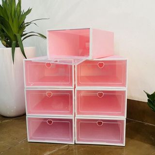 Hộp Đựng Giày Nắp Nhựa Cứng Trong Suốt