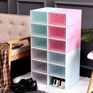 Hộp Đựng Giày Nắp Nhựa Cứng Trong Suốt