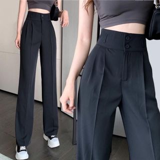 036 - QUẦN ỐNG RỘNG LƯNG CAO , KIỂU DÁNG QUẦN TÂY CẠP CAO GEN BỤNG HÁCH DÁNG CỰC XINH M61
