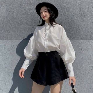 QUẦN SHORT NỮ ỐNG RỘNG, QUẦN SOOC ỐNG LOE CẠP CAO MẶC TÔN DÁNG