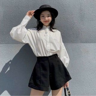 QUẦN SHORT NỮ ỐNG RỘNG, QUẦN SOOC ỐNG LOE CẠP CAO MẶC TÔN DÁNG