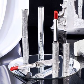 [Hàng mới về] Son HEYXI mịn như nhung thiết kế Hình bút chì màu bạc sang trọng có 6 màu dễ dàng lựa chọn