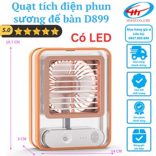 Quạt tích điện phun sương tạo độ ẩm để bàn D899 giá sỉ