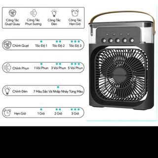 Quạt đá mini, quạt điều hòa phun sương mini 5 cổng