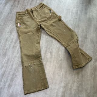 Quần Jean Double Knee vẩy sơn