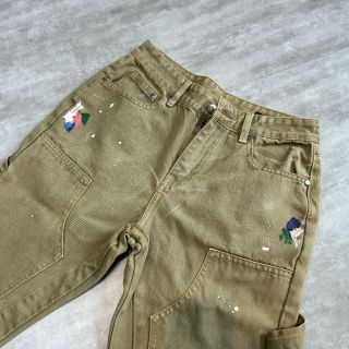 Quần Jean Double Knee vẩy sơn