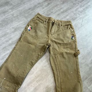 Quần Jean Double Knee vẩy sơn