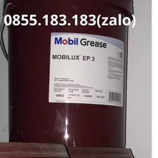 Mobilux EP 3 Mỡ bôi trơn vòng bi chất lượng cao ứng dụng ngành công nghiệp16kg/xô giá sỉ
