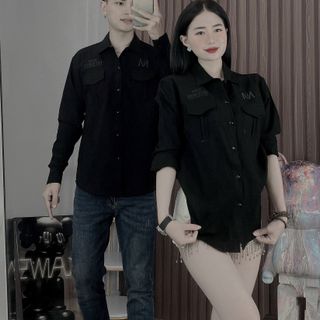 ÁO SƠ MI THỜI TRANG NAM, ÁO SƠ MI ĐŨI TAY DÀI, ÁO SƠ MI CHỮ M