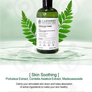 Nước Hoa Hồng Caryophy 3in1 dành cho da mụn da dầu Caryophy portulaca 300ml