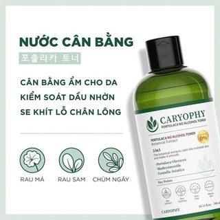 Nước Hoa Hồng Caryophy 3in1 dành cho da mụn da dầu Caryophy portulaca 300ml