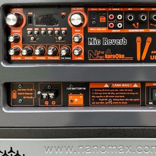 Loa Kéo Bình & Điện Nanomax Pro-803 Bass Đôi 40cm 1800w