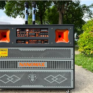 Loa Kéo Bình & Điện Nanomax Pro-803 Bass Đôi 40cm 1800w