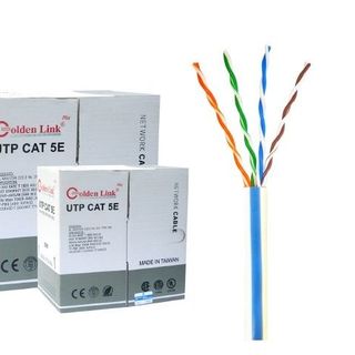 Dây Cáp Mạng GOLDEN Link UTP Cat 5e Platium 305m/ Cuộn - NM (Trắng)