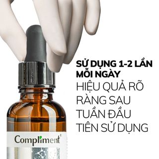 Serum Compliment Giúp Cấp Ẩm, Dưỡng Sáng, Se Khít Lỗ Chân Lông 27ml - Niacinamide 10%