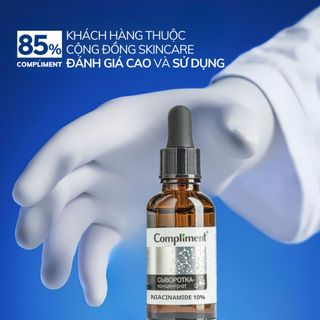 Serum Compliment Giúp Cấp Ẩm, Dưỡng Sáng, Se Khít Lỗ Chân Lông 27ml - Niacinamide 10%