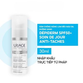 Kem chống nắng làm đều màu da, dưỡng sáng URIAGE DÉPIDERM SPF50+ SOIN DE JOUR ANTI-TACHES 30ml giá sỉ