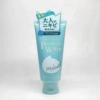 Sữa rửa mặt trị mụn Senka Perfect Whip Medicated 120g( xanh ngọc) Sản phẩm phù hợp với da đang gặp vấn đề về mụn (mụn trứng cá, mụn viêm sưng, mụn đầu đen/đầu trắng... giá sỉ