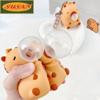 MÓC KHÓA CAPYBARA THỔI BÓNG