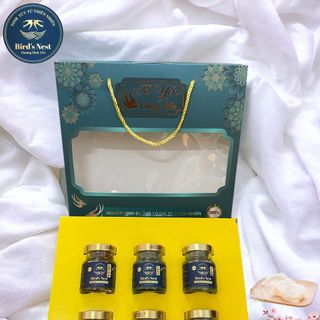 Hộp Quà Sang Trọng 6 Hũ Yến Chưng Sẵn Bird’s Nest - Thượng Đỉnh Yến 70ml 35% Yến Đảo Thiên Nhiên Khánh Hòa