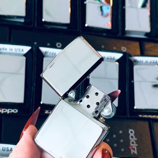 BẬT LỬA ZIPPO BẠC XỊN MADE IN USA