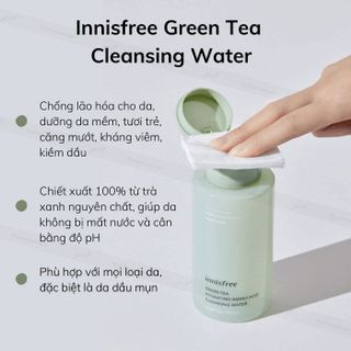 Nước Tẩy Trang In nisfree Trà Xanh ( Nước tẩy trang tươi mới làm sạch mọi tạp chất và cung cấp độ ẩm )