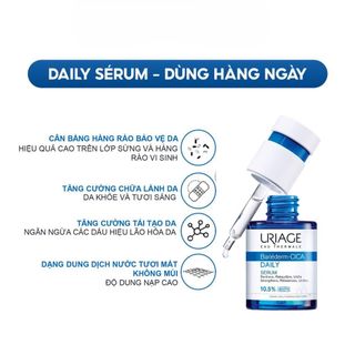 Serum làm dịu, làm lành và phục hồi da tổn thương hằng ngày URIAGE BARIÉDERM-CICA DAILY SERUM 30ml