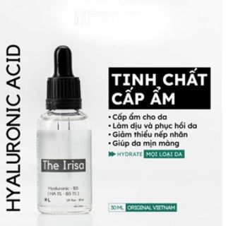 Tinh chất cấp ẩm, phục hồi The Irisa Hyaluronic Acid 1% – B5 1% - 30ml giá sỉ