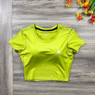 Croptop nữ 2 lớp có lớp để mút, áo thể thao nữ