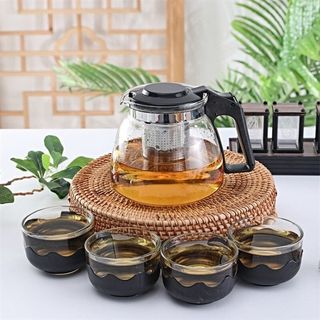 Bình Pha Trà Thủy Tinh Set 5 Món