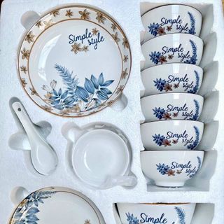 BỘ CHÉN SỨ 17 MÓN QUÀ TẶNG CAO CẤP