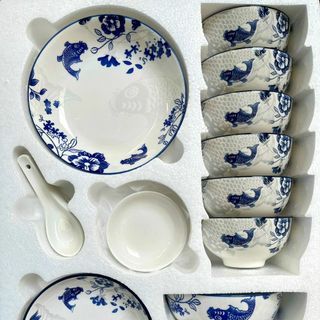 BỘ CHÉN SỨ 17 MÓN QUÀ TẶNG CAO CẤP