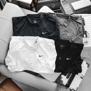 Polo vải thun poly mịn mát, áo thể thao nam