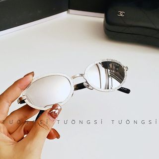 K183 Kính Mát Nữ Thời Trang Gọng Oval Trẻ Trung Siêu Hot