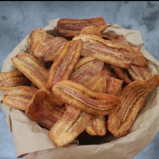 Chuối sấy Gia Lai không đường ngon, giòn rụm  -1KG (2 TÚI)
