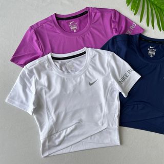 Crop top chéo eo running , áo thể thao nữ